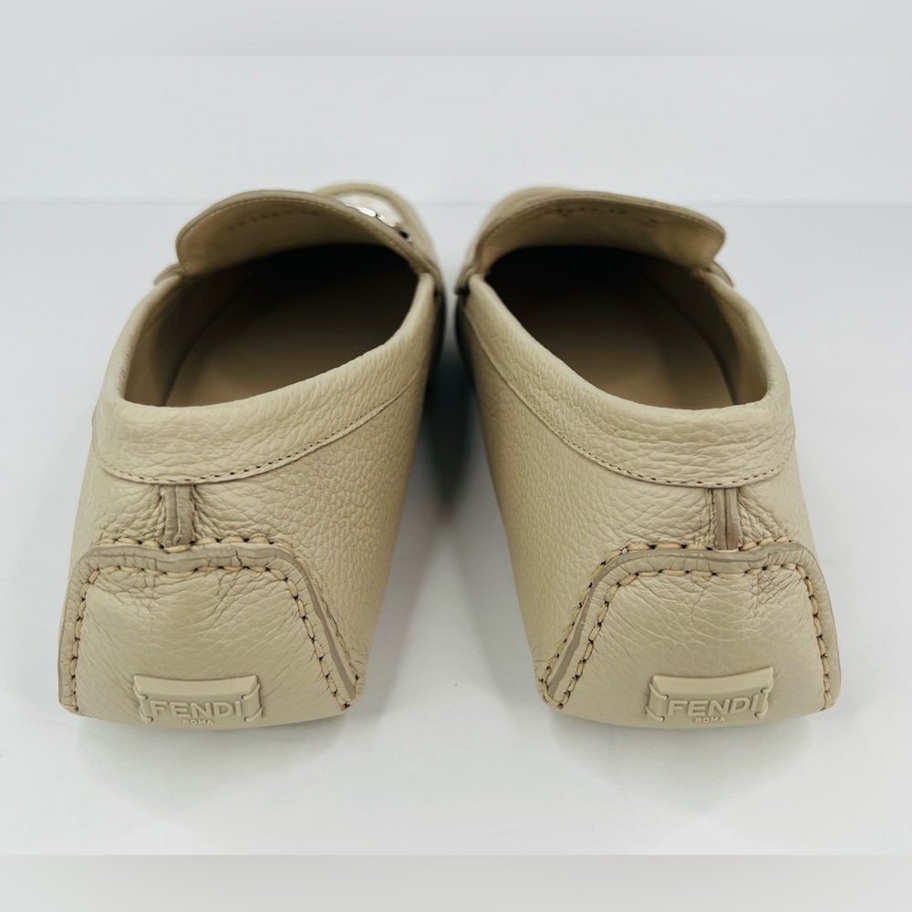 Fendi O'Lock FF Jacquard Logo Driving Leather Shoes UK 10 - US 11 - EU 44 - Picture 6 of 14